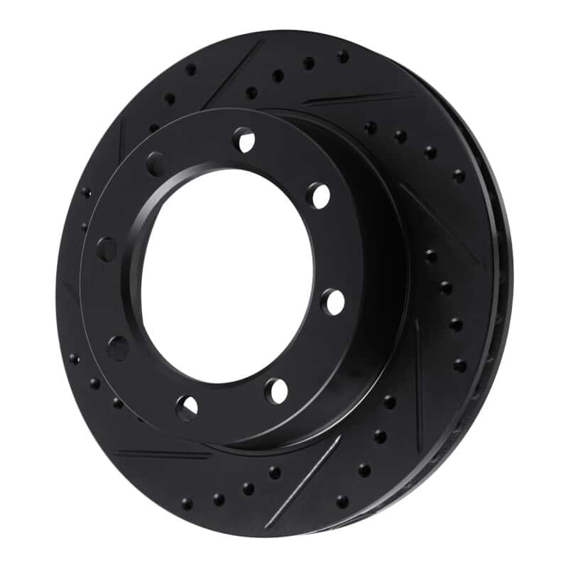 R1 Concepts — R1 77-79 Ford F-350 4WD (Excl Super Duty) Front Left Drilled & Slotted Black Brake Rotor
R1 Brake Rotor Drill - view 2
