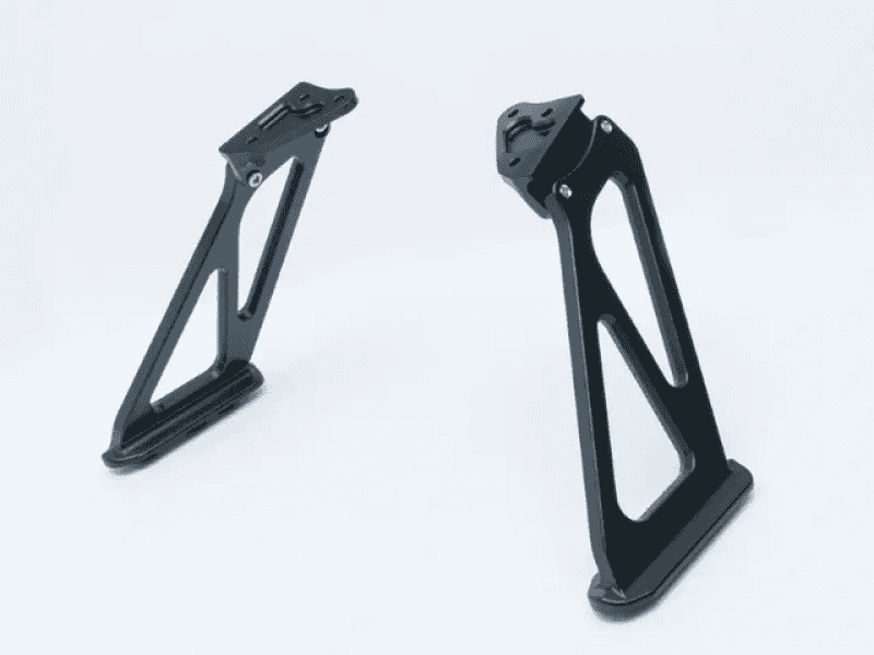 Cusco — Cusco 23+ Honda Civic Type-R (FL5) Bolt-on/OE Replacement High Position Rear Wing Stay/Bracket Set - view 1