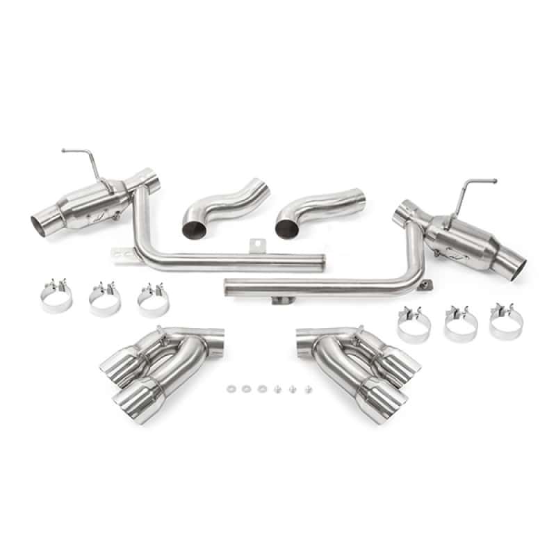 Mishimoto — Mishimoto 2016+ Chevrolet Camaro SS Quad-Tip Pro Axle-Back Exhaust w/ Polished Tips - view 2