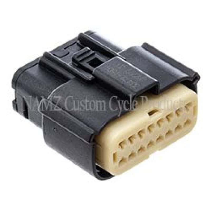 NAMZ — NAMZ 07-23 V-Twin FL Molex MX-150 16-Pos Female Connector Fairing Main Harness - Blk (HD 72166-07BK) - view 2