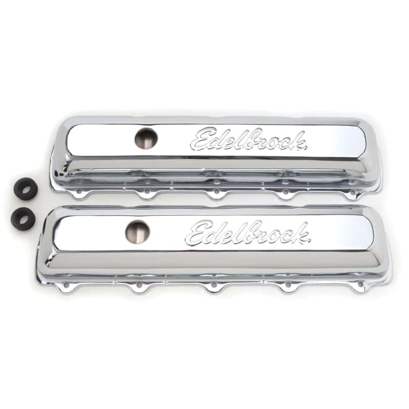 Edelbrock — Edelbrock Valve Cover Signature Series Oldsmobile 350-455 CI V8 Chrome
CHROME/PRO-FLO - view 3