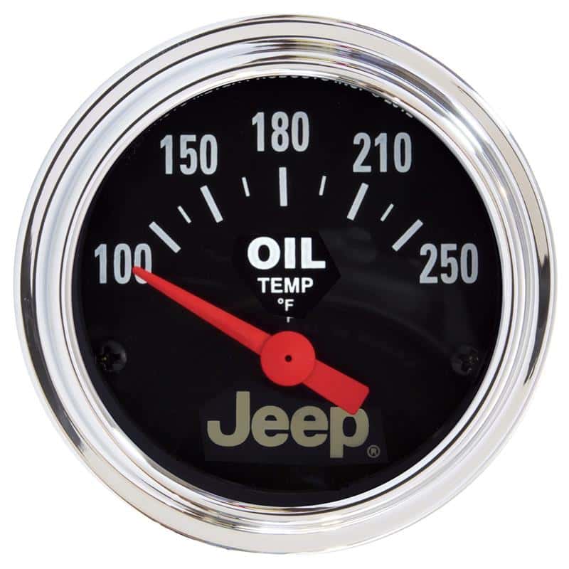 AutoMeter — Autometer Jeep 52.4mm Short Sweep Electronic 100-250 Def F Oil Temperature Gauge
2-1/16" JEEP OIL TEM - view 2