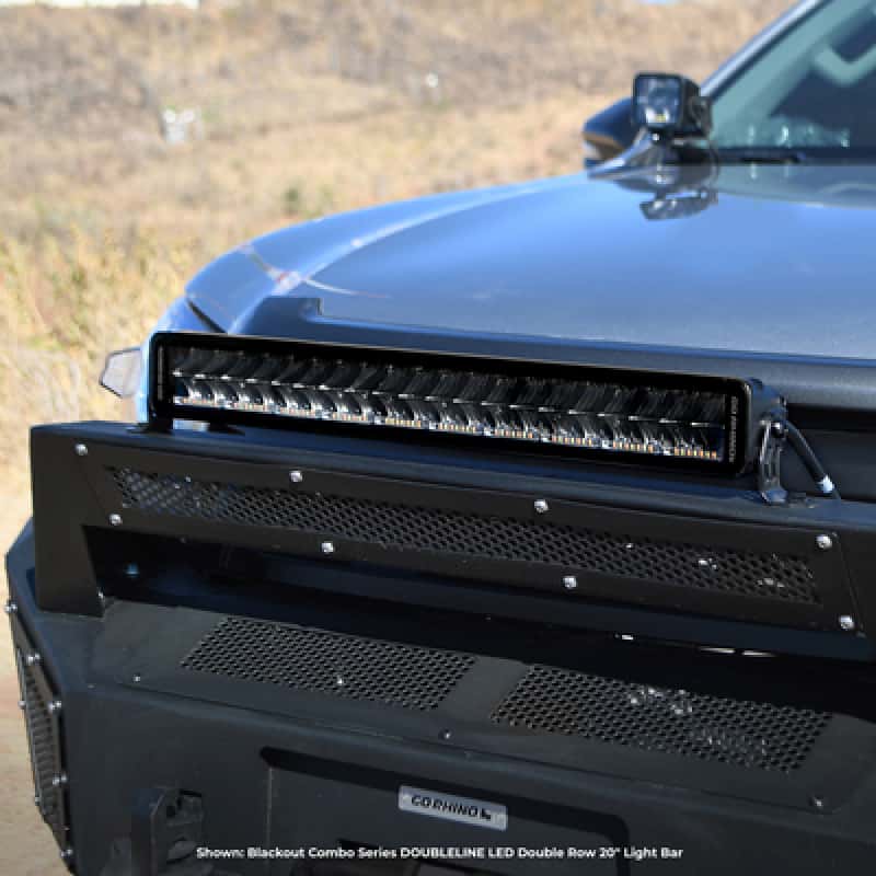 Go Rhino — Go Rhino Xplor Blackout Combo Series Dbl Row LED Light Bar w/Amber (Side/Track Mount) 21.5in. - Blk
BLKOUT - 20"LightBar - view 5