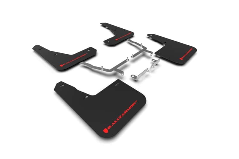 Rally Armor — Rally Armor 19-25 Ford Focus ST MK4 Black UR Mud Flap w/Red Logo
Mud Flap - view 1