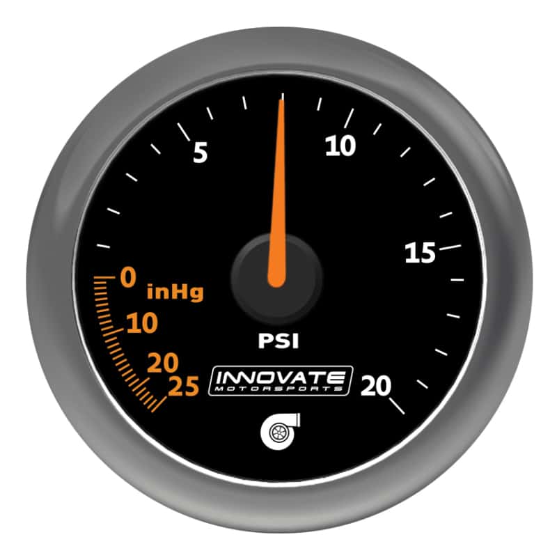 Innovate Motorsports — Innovate MTX Analog 20 PSI Vacuum/Boost Gauge Kit - Black Dial
MTXAL 20PSI Vac/ Bst - view 2