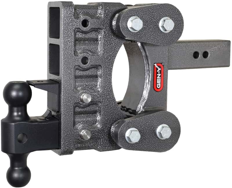 GEN-Y Hitch — Gen-Y The Boss Torsion-Flex 2.5in Shank 6in Drop 21K Hitch w/GH-061 Dual-Ball/GH-062 Pintle Lock
Drop Hitch - view 1