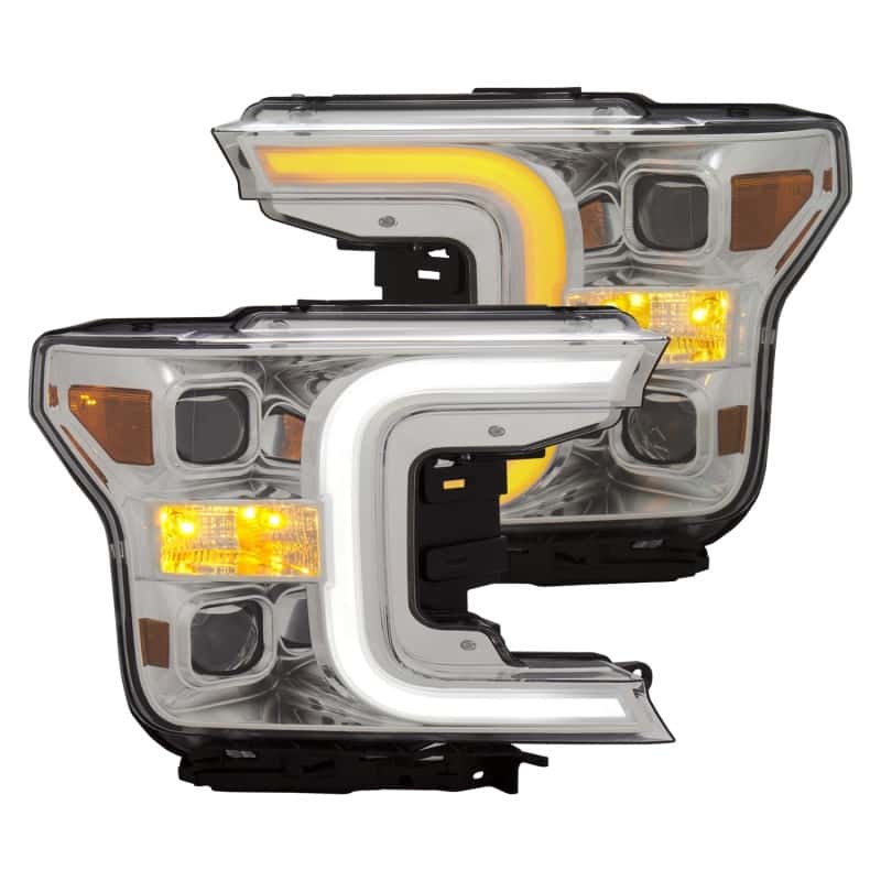 ANZO — ANZO 18-19 Ford F-150 Projector Headlights w/Plank Style Switchback Chrome w/Amber
Projector Headlights
Head Light Set - view 5