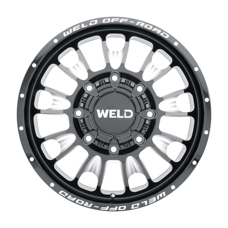 Weld — Weld Off-Road W121 20X8.25 Scorch Front 8X200 ET108 BS8.90 Gloss Black MIL 142.2 - view 1