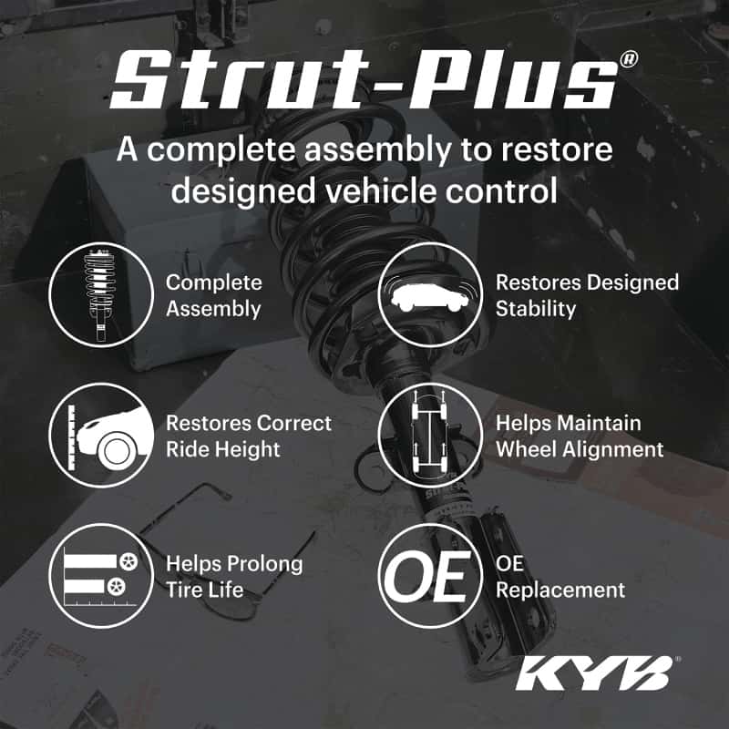 KYB — KYB Shocks & Struts Strut Plus Front Right Nissan Sentra 07-12
Strut-Plus - view 3