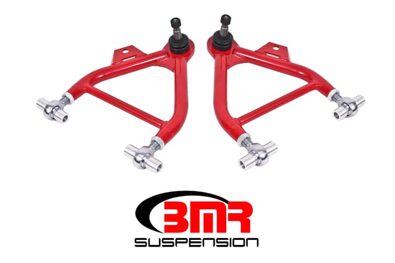 BMR Suspension — BMR 79-93 Fox Mustang Lower A-Arms (Coilover Only) w/ Adj. Rod End and Tall Ball Joint - Red
Lower A-arms - view 1