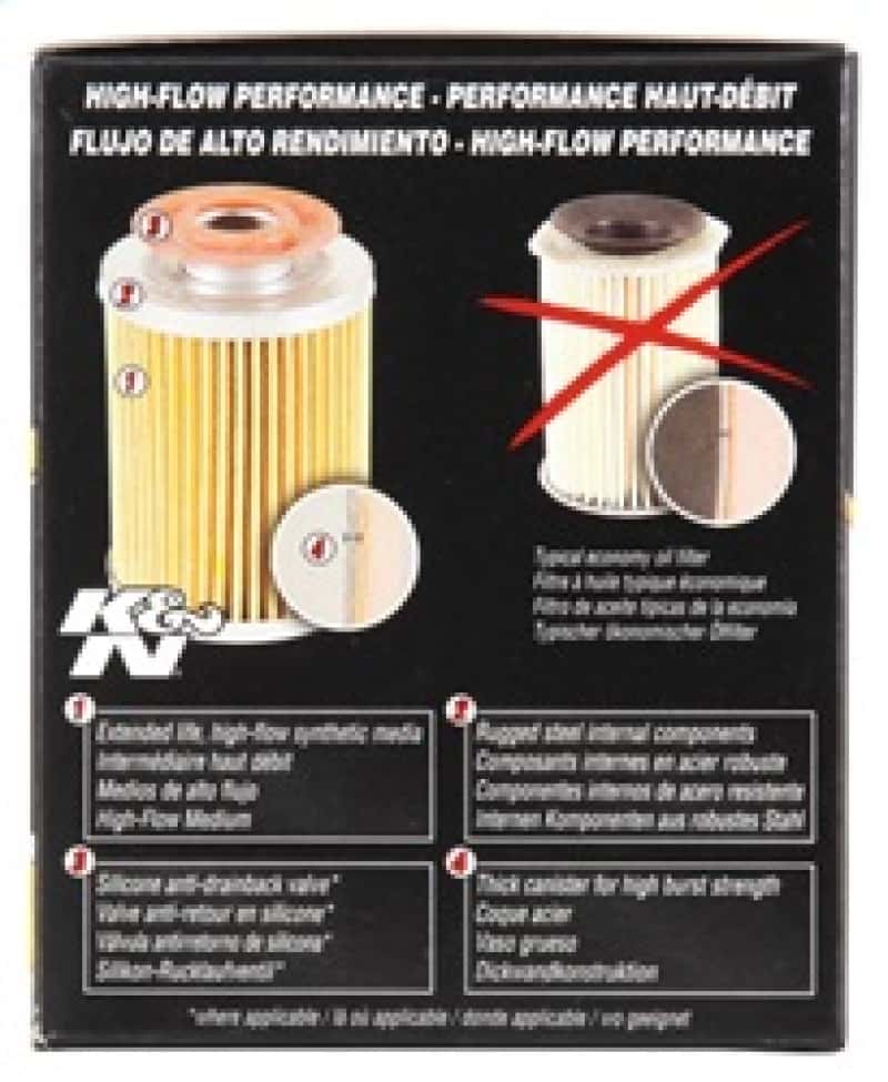 K&N Engineering — K&N Chevy / Pontiac / GMC / Buick Performance Gold Oil Filter - view 12