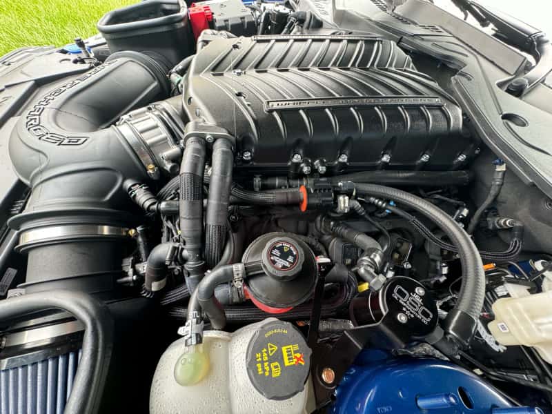 J&L — J&L 24+ Ford Mustang 5.0L (w/ Whipple Supercharger) Oil Separator - 3.0 CCV Side Black Anodized
Oil Separator - view 3