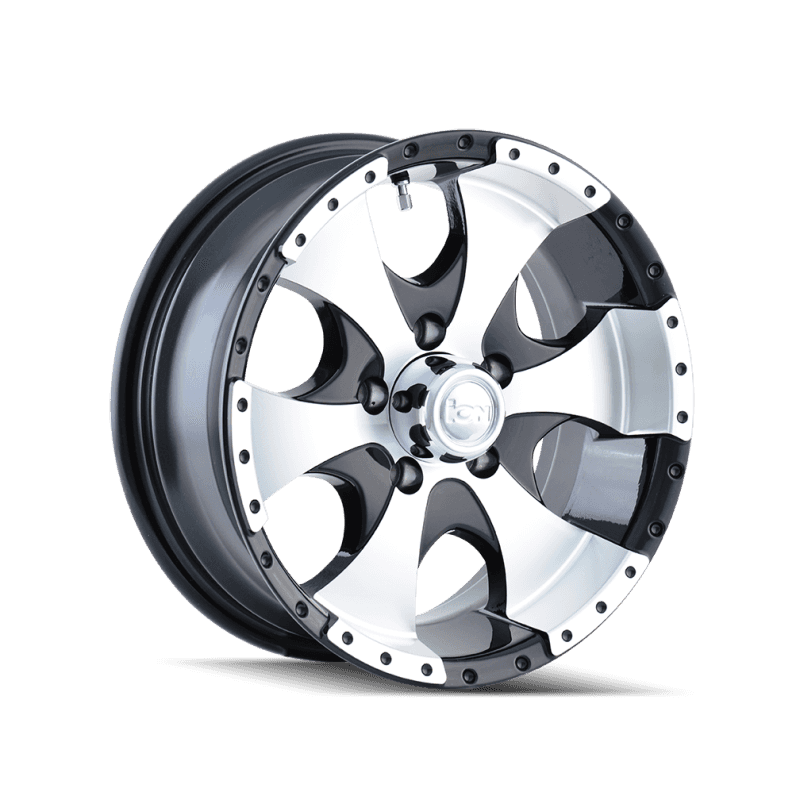 ION Wheels — ION Type 136 14x6 / 5x114.3 BP / 0mm Offset / 83.82mm Hub Black/Machined Wheel
ION 136 - view 2