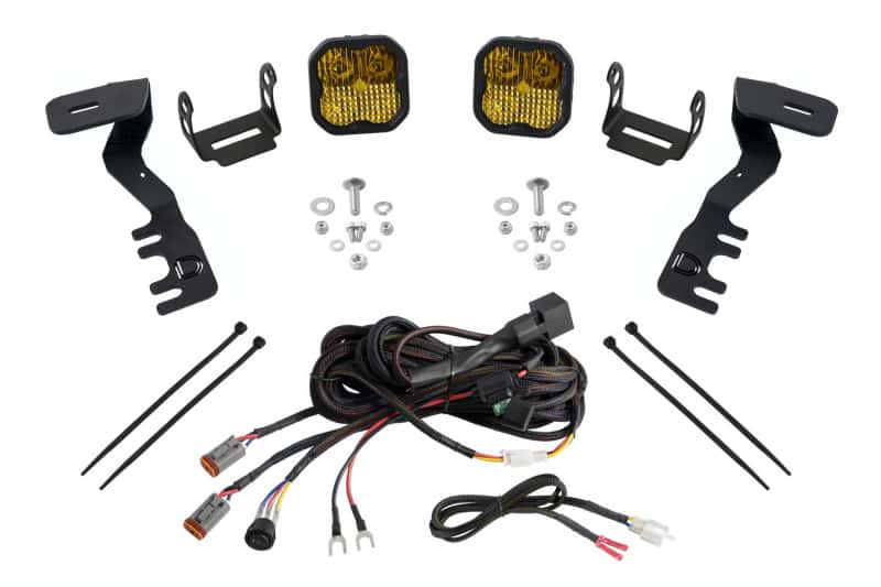Diode Dynamics — Diode Dynamics 2024+ Toyota Tacoma SS3 LED Ditch Light Kit- Sport Yellow Combo - view 1