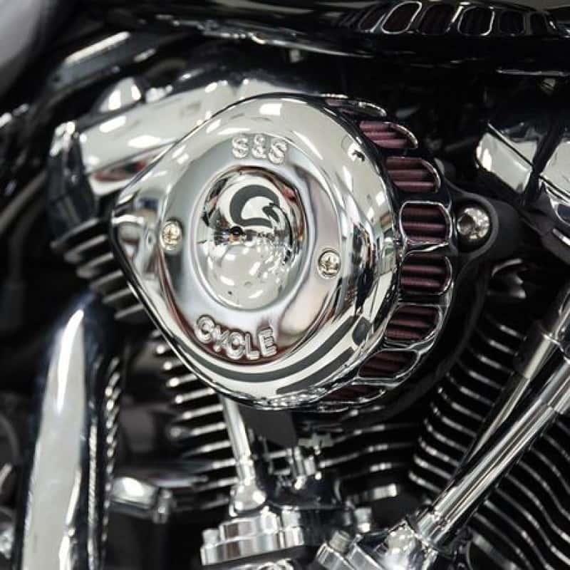 S&S Cycle — S&S Cycle 2017+ M8 Models Stealth Air Cleaner Kit w/ Gloss Black Mini Teardrop Cover - view 2