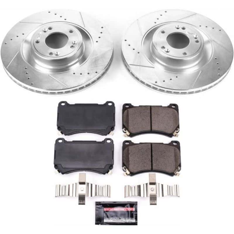 PowerStop — Power Stop 2011 Hyundai Equus Front Z23 Evolution Sport Brake Kit - view 1
