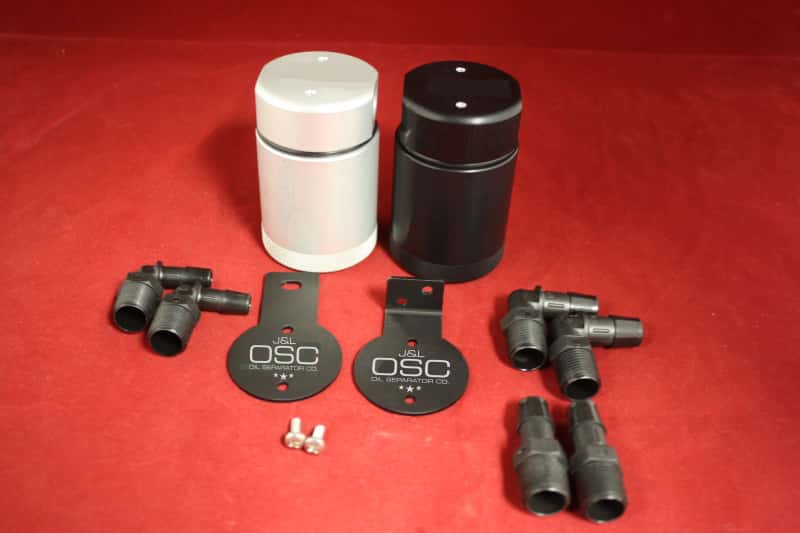 J&L — J&L Oil Separator 3.0 Base Kit - Black Anodized (Incl 2 Brackets & 6 Fittings)
Oil Separator - view 1