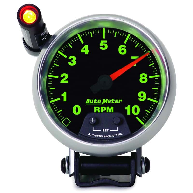 AutoMeter — Autometer GS Quick Lite 3 3/4in 10k RPM Pedestal Tachometer
3-3/8" TACH, 10,000 - view 4