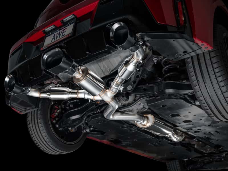 AWE Tuning — AWE Tuning 2023+ Toyota GR Corolla Touring Edition Exhaust - Diamond Black Tips
Touring Catback - view 3