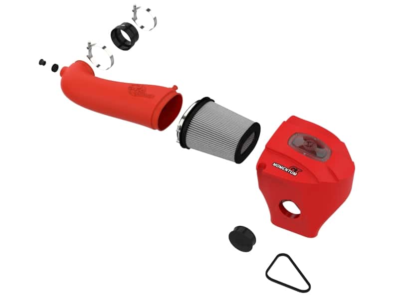 aFe — aFe Momentum GT Pro Dry S Stage-2 Intake System 11-15 Dodge Challenger / Charger R/T 5.7L HEMI - Red
Momentum GT Intake - view 2