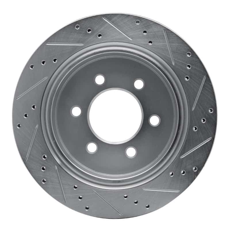 R1 Concepts — R1 15-17 Ford F-150 4WD Rear Left Drilled & Slotted Silver Brake Rotor
R1 Brake Rotor Drill - view 5