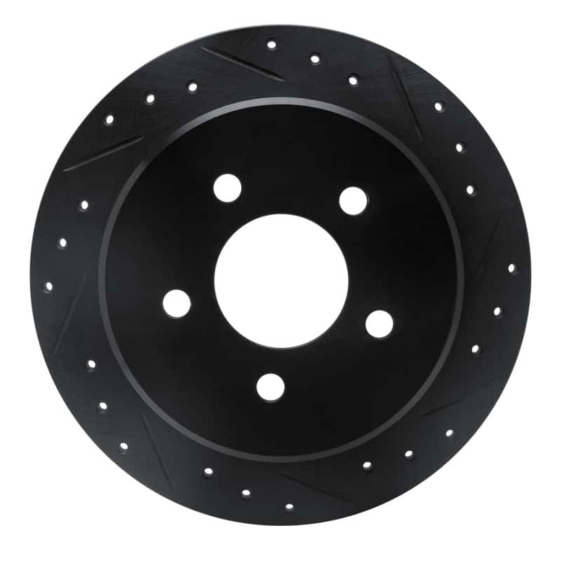 R1 Concepts — R1 95-02 Ford Explorer Rear Right Drilled & Slotted Black Brake Rotor
R1 Brake Rotor Drill - view 1