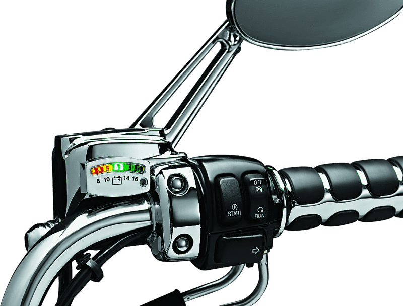Kuryakyn — Kuryakyn LED Battery Gauge Universal Chrome - view 2