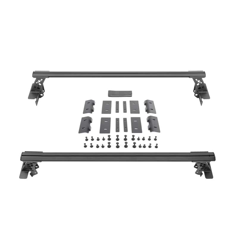 Go Rhino — Go Rhino 20-22 Jeep Gladiator JT/16-22 Toy. Tacoma/05-21 Nssn Frontier XRS Cross Bars Kit - Tex. Blk
XRS Bed Cross Rails - view 1