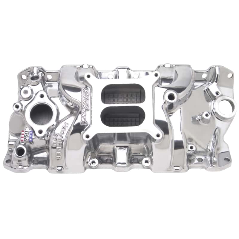 Edelbrock — Edelbrock Perf RPM Manifold Polished
MANIFOLD - view 3