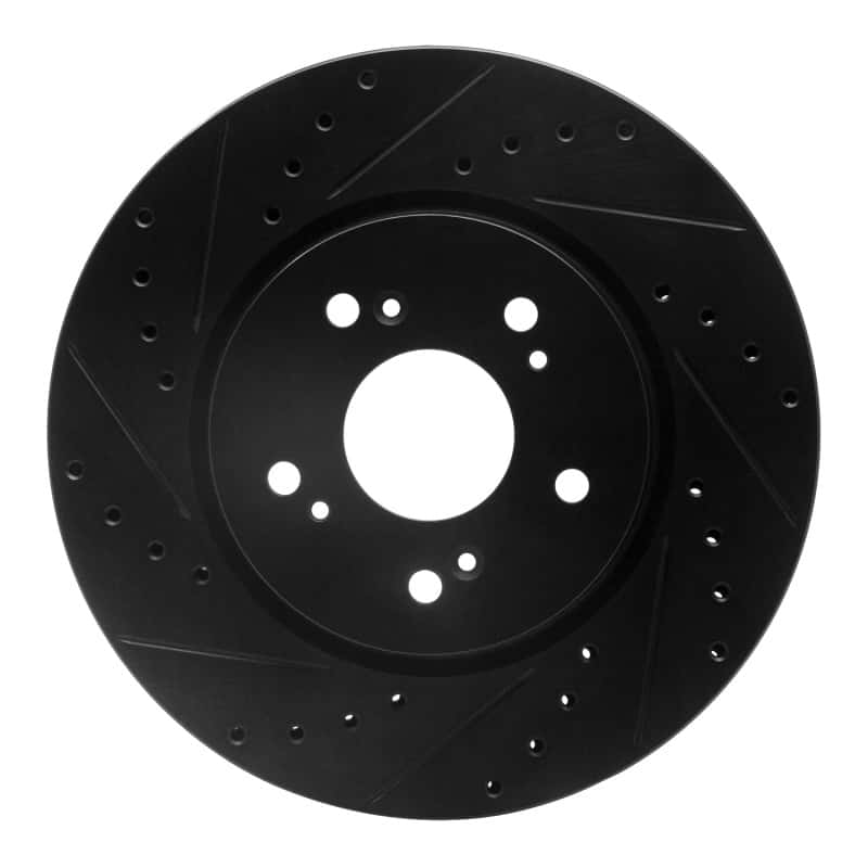 R1 Concepts — R1 07-16 Acura RDX Front Left Drilled & Slotted Black Brake Rotor
R1 Brake Rotor Drill - view 1