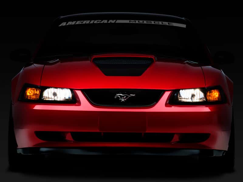 Raxiom — Raxiom 99-04 Ford Mustang Axial Series OE Style Headlights- Black Housing (Smoked Lens)
Headlights - view 1