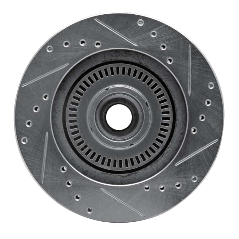 R1 Concepts — R1 87-92 Lincoln Mark VII Front Left Drilled & Slotted Silver Brake Rotor
R1 Brake Rotor Drill - view 5