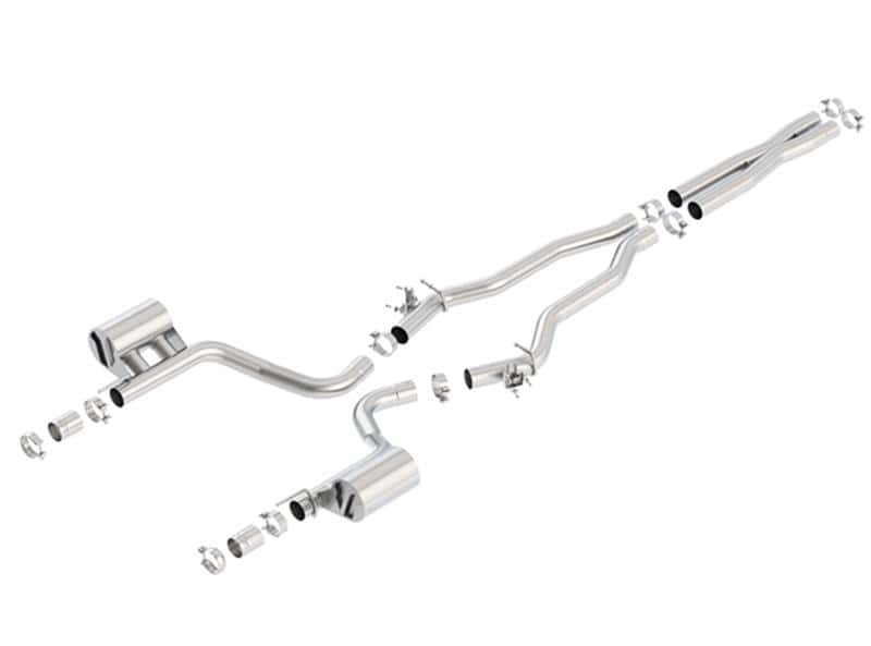 Borla — Borla 15-16 Dodge Charger Hellcat 6.2L V8 ATAK Catback Exhaust w/ Valves No Tips Factory Valance
Cat-Back System - view 1