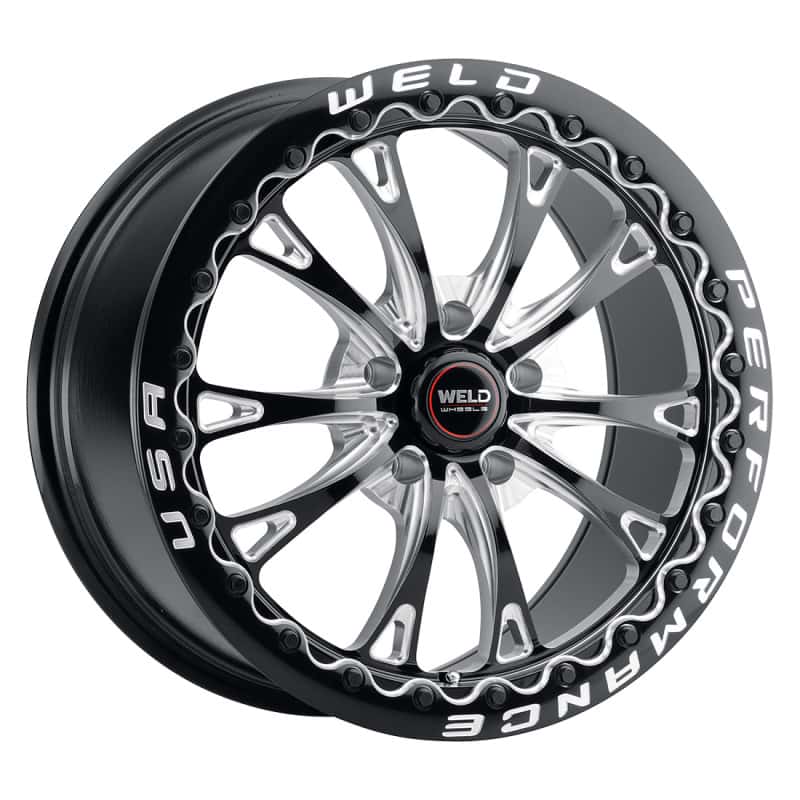 Weld — Weld S908 18X10 Belmont Drag Beadlock 5X114.3 ET30 BS6.70 Gloss Black MIL Dia 78.1 - view 3