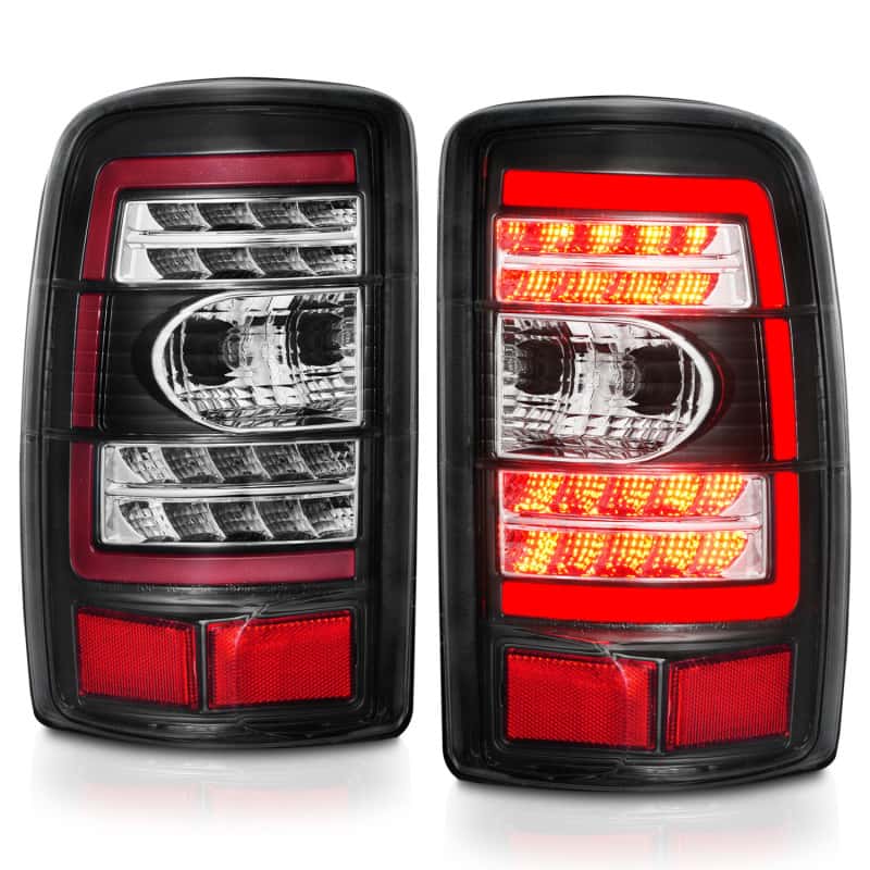 ANZO — ANZO 2000-2006 Chevrolet Tahoe LED Tail Lights w/ Clear Lens Black Housing - view 4