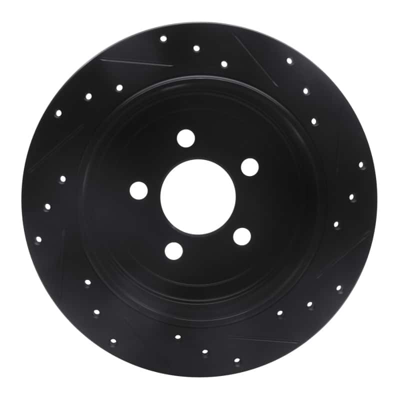R1 Concepts — R1 07-12 Dodge Nitro Rear Left Drilled & Slotted Black Brake Rotor
R1 Brake Rotor Drill - view 5
