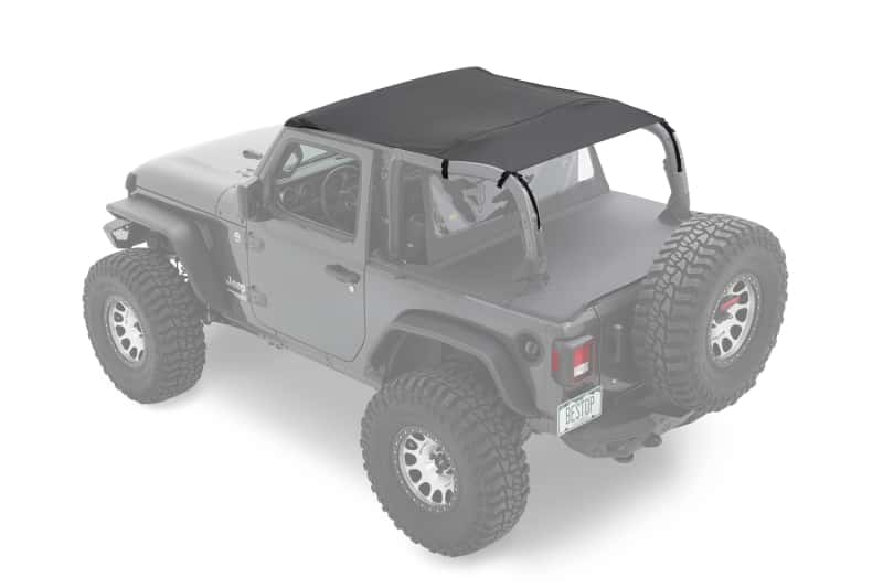 Bestop — Bestop 18-23 Jeep Wrangler JL 2-Door Header Safari Bikini (Black Diamond)
Safari Bikini - view 2