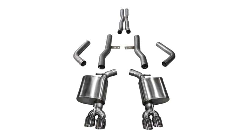 CORSA Performance — Corsa 2017-2023 Dodge Challenger 5.7L V8 Xtreme Cat-Back Dual Rear Exit w/3.5in Polished Tips
Exhaust - view 2