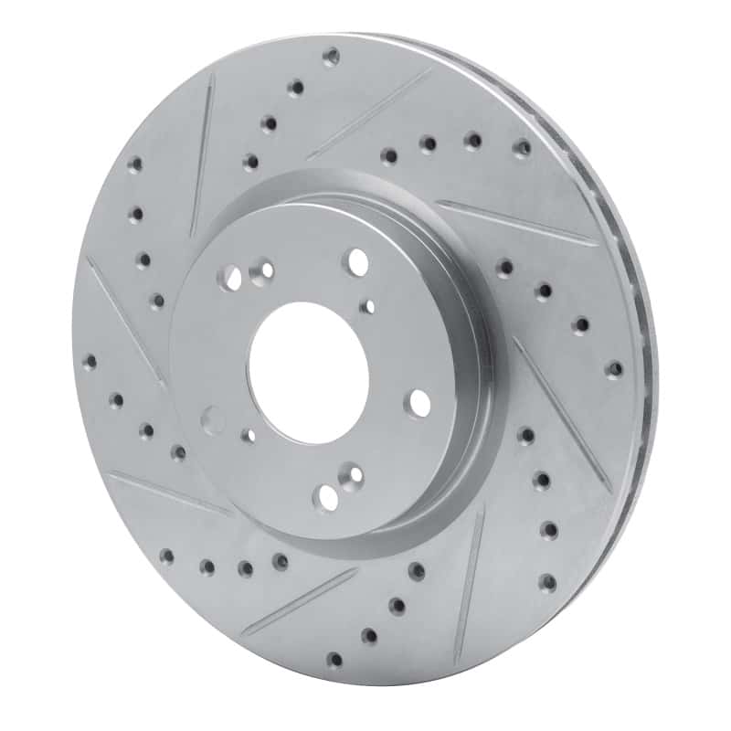 R1 Concepts — R1 06-15 Honda Civic Si Front Left Drilled & Slotted Silver Brake Rotor
R1 Brake Rotor Drill - view 2