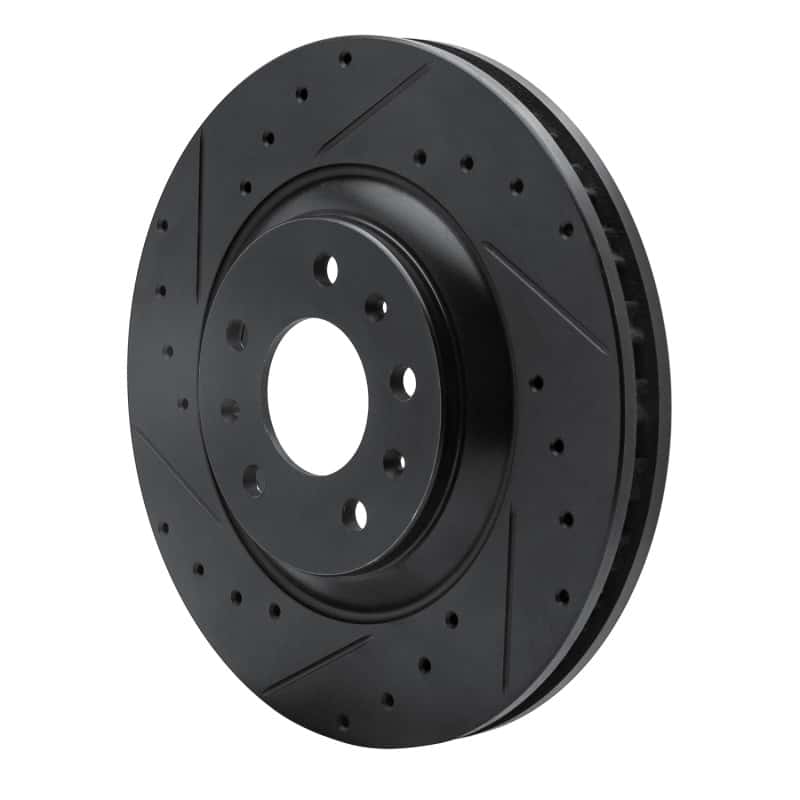 R1 Concepts — R1 04-08 Cadillac CTS Front Left Drilled & Slotted Black Brake Rotor
R1 Brake Rotor Drill - view 2