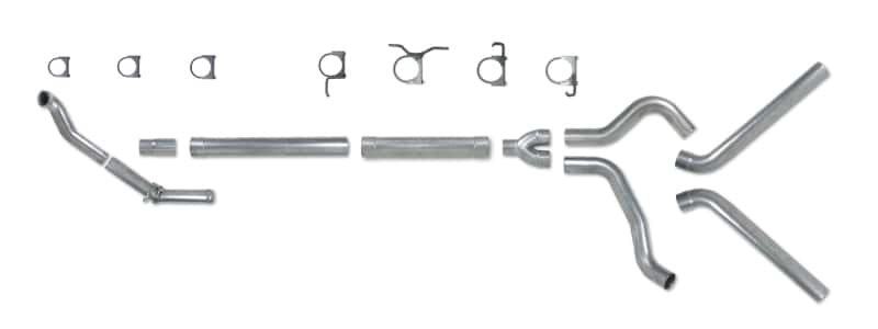 Diamond Eye Performance — Diamond Eye KIT 4in Turbo Back MFLR RPLCMENT PIPE DUAL ALUM94-97 5 7 3L F250/F350 PWRSTROKE NFS
KIT; 4in.; TB MRP DL - view 2