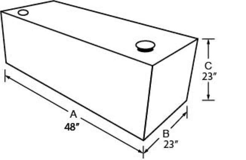 Tradesman — Tradesman Steel Rectangular Liquid Storage Tank (Full Size) - Black - view 2