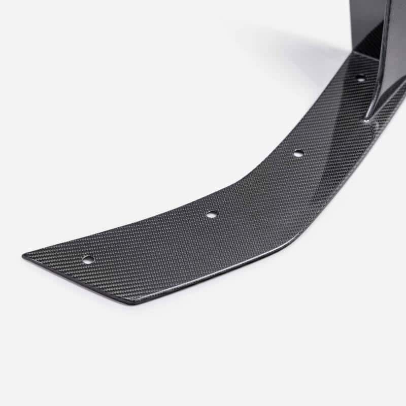 Anderson Composites — Anderson Composites 2024 Ford Mustang Type-GT5 Carbon Fiber Front Splitter Wickers - view 4