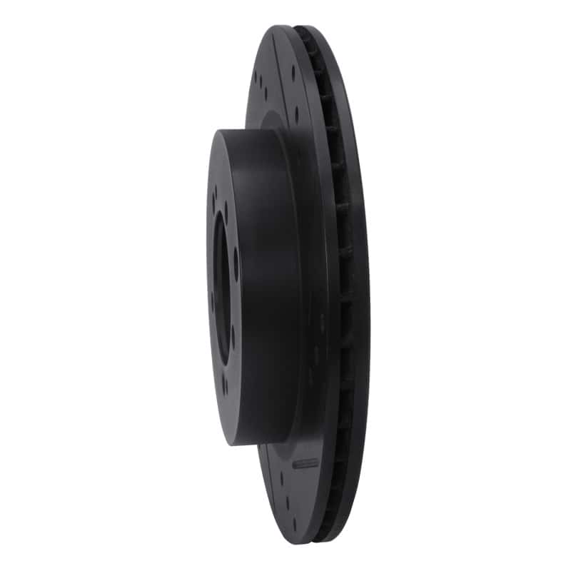 R1 Concepts — R1 93-99 Dodge STEALTH Rear Right Drilled & Slotted Black Brake Rotor
R1 Brake Rotor Drill - view 2