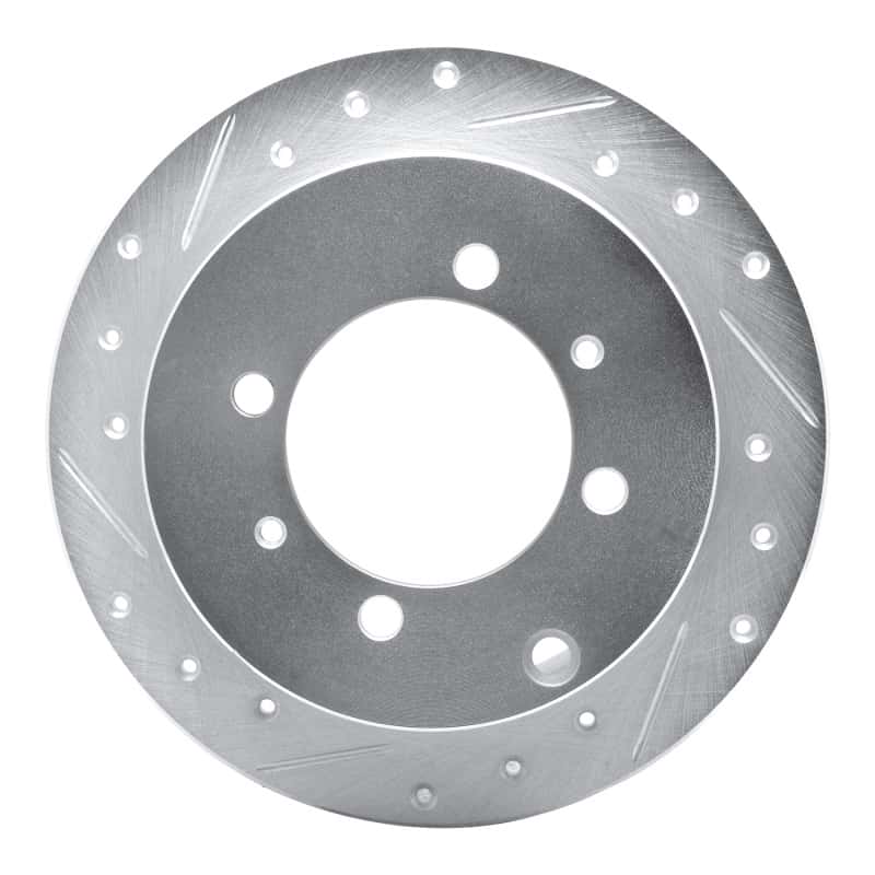 R1 Concepts — R1 92-04 Dodge COLT Rear Left Drilled & Slotted Silver Brake Rotor
R1 Brake Rotor Drill - view 1