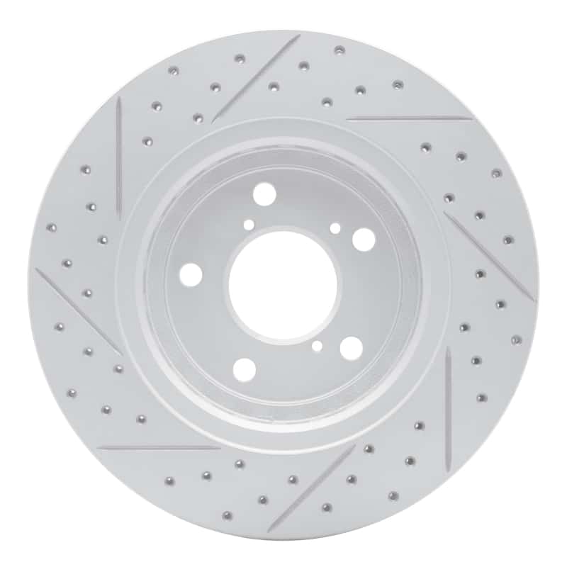 R1 Concepts — R1 15-26 Acura Mdx Front Right Drilled & Slotted Geo-Carbon Rotor - view 5