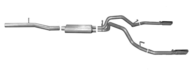 Gibson — Gibson 15-18 Chevrolet Silverado 1500 LS 5.3L 3in/2.25in Cat-Back Dual Split Exhaust - Aluminized
Truck/Suv - view 1