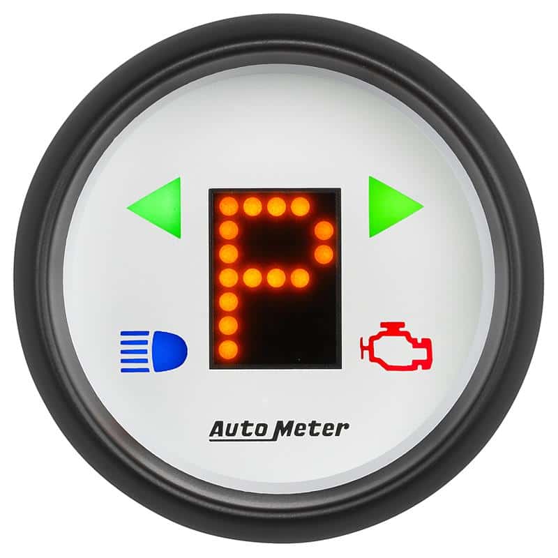 AutoMeter — Autometer Phantom 2-1/16in (P/R/N/D/L/OD/O/5/4/3/2/1) Digital Gear Position Gauge
2-1/16" PRNDL, WHT D - view 2