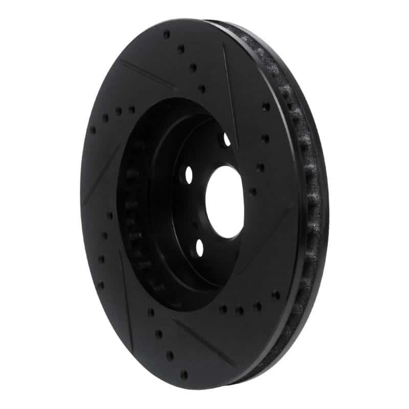 R1 Concepts — R1 94-99 Toyota Celica Front Left Drilled & Slotted Black Brake Rotor
R1 Brake Rotor Drill - view 4