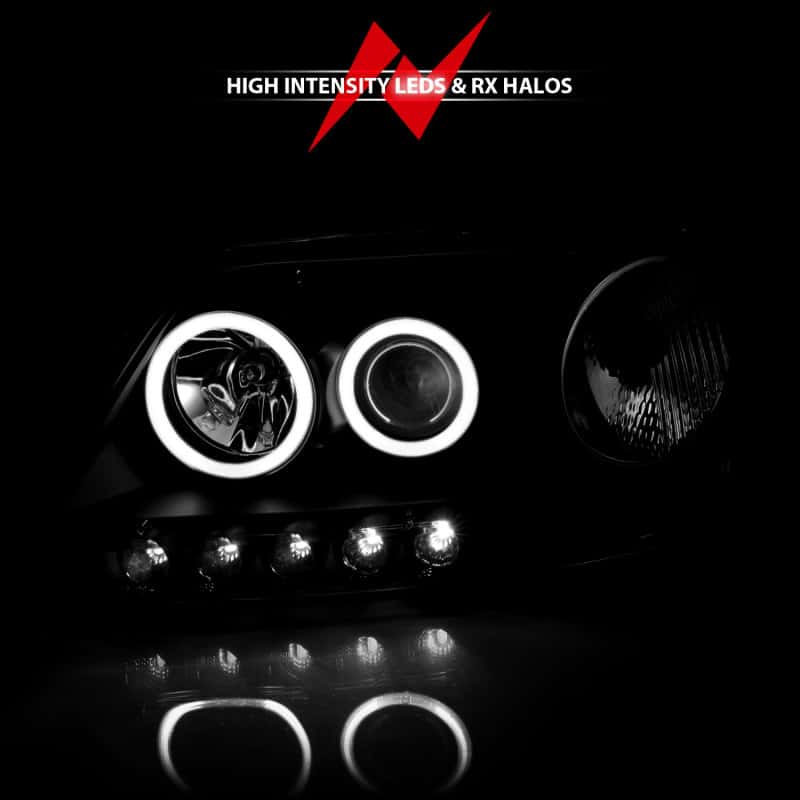 ANZO — ANZO 1997-2003 Ford F-150 Projector Headlights w/ Halo Black (CCFL)
Head Light Set
HdLtSet - view 8